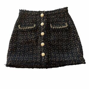 Cinq A Sept Bess Wool Blend Tweed Mini Skirt Size 0